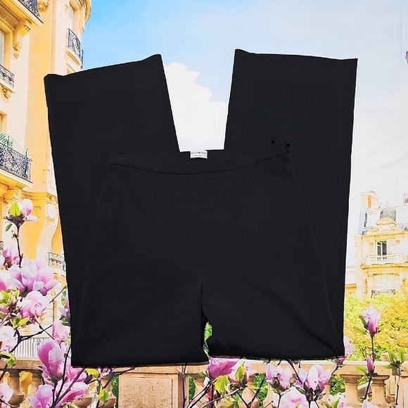 Vestimenta Italy‎ Black Straight-Leg Trousers Pants Size 26 - Picture 2 of 5